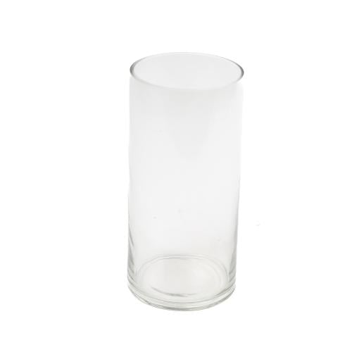 فازة زجاج اسطواني طويل 12*25