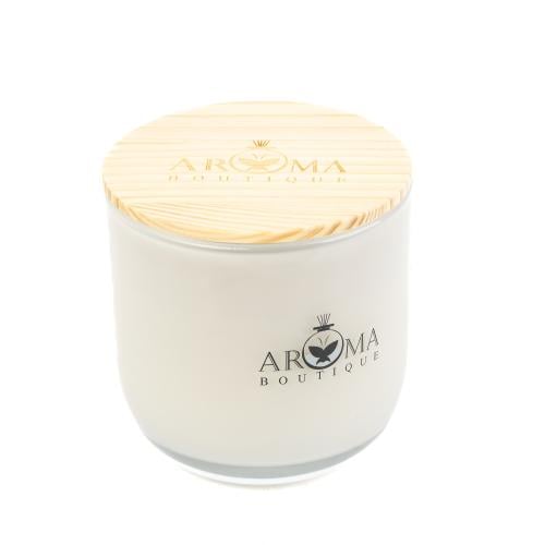 شمع معطر اروما بغطاء خشبي