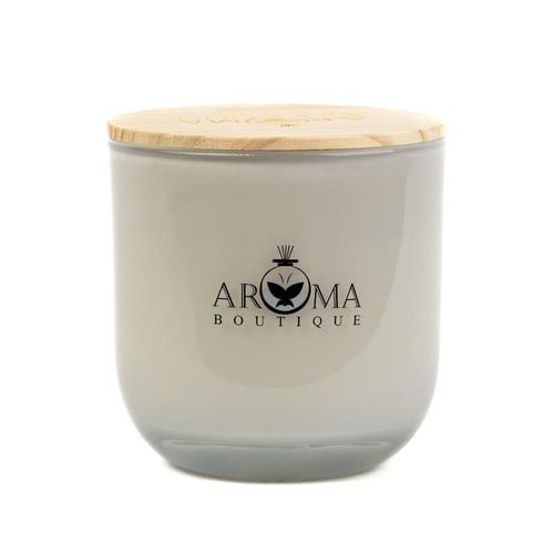 شمع معطر اروما بغطاء خشبي