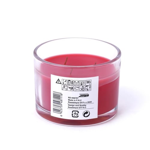 شمع كاسه احمر وسط