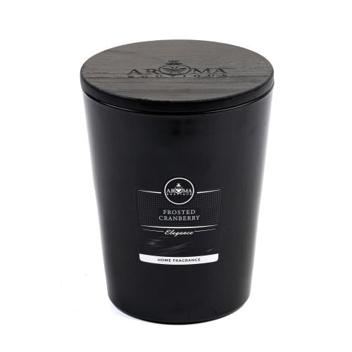 شمع معطر بكاسة بغطاء خشبي