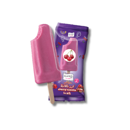 آيسكريم كوالتي مجفف بالتبريد بنكهة الكرز بالفانيلا
