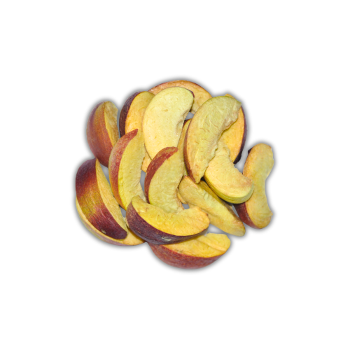 شرائح النكتارين المجففة بالتبريد