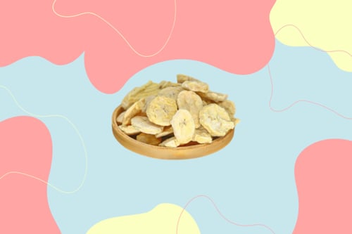 شرائح الموز المجففة بالتبريد