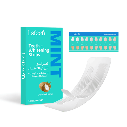 شرائط تبييض الأسنان بزيت جوز الهند