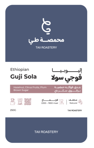 اثيوبيا قوجي سولا - غير مطحونه 250g - متاح