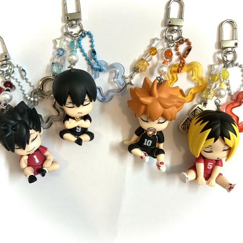 Haikyuu sleeping keychains/bag charms