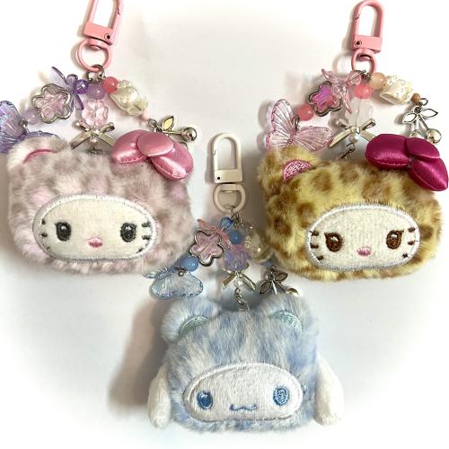 Gyaru leopard keychains