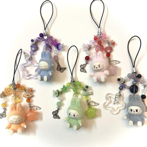 Mini labubu phonecharms