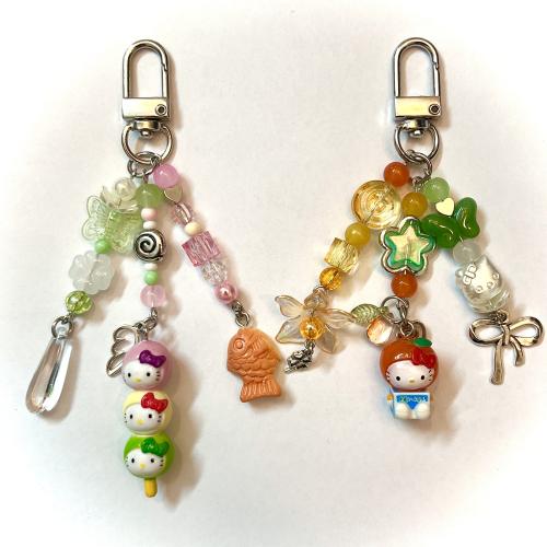 Food gotochi hello kitty keychain