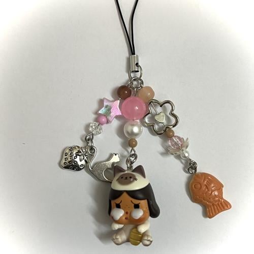 Authentic crybaby popbean lucky cat phonecharm