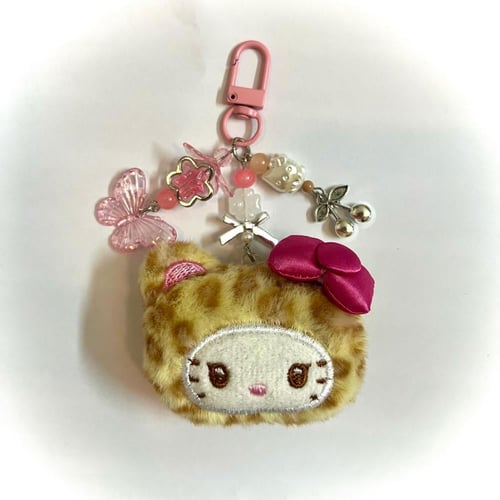 Gyaru leopard keychains