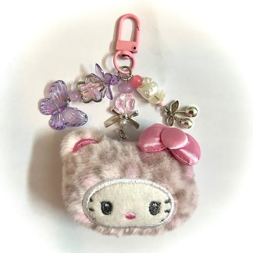 Gyaru leopard keychains