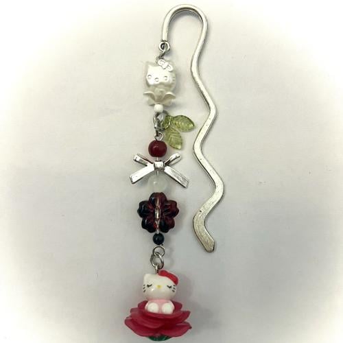 Sleeping flower hello kitty gotochi bookmark