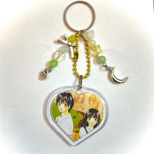 Shojo themed heart keychain