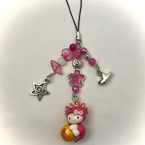 Matching dragon year hello kitty phonecharms