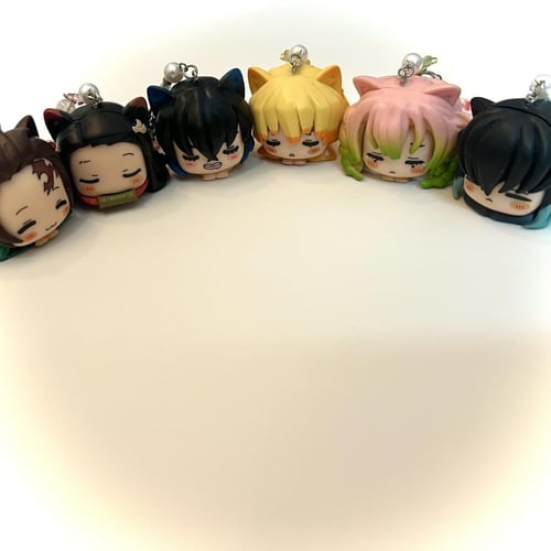 Demon slayer cat keychains/bagcharms