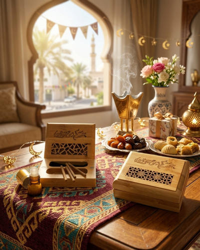 مبخرة خشبية للمعايده والتوزيعات