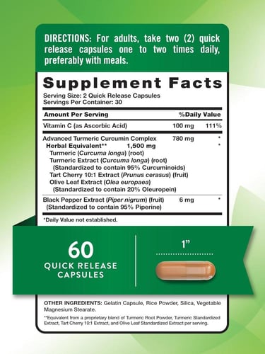 NATURES TRUTH TURM COMPLEX 1500MG 60CAP