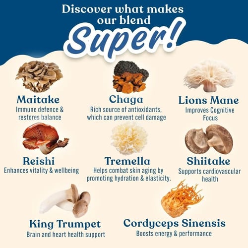 APPLIED MUSHROOM SUPER BLEND 160G UNFLAVOURED