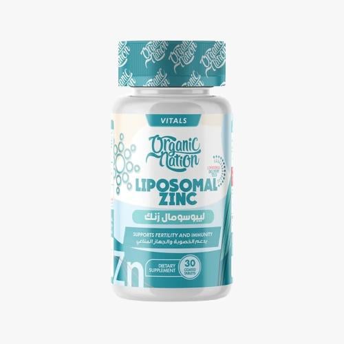 Organic Nation Liposomal Zinc Gluconate30Serv. 30Tablets