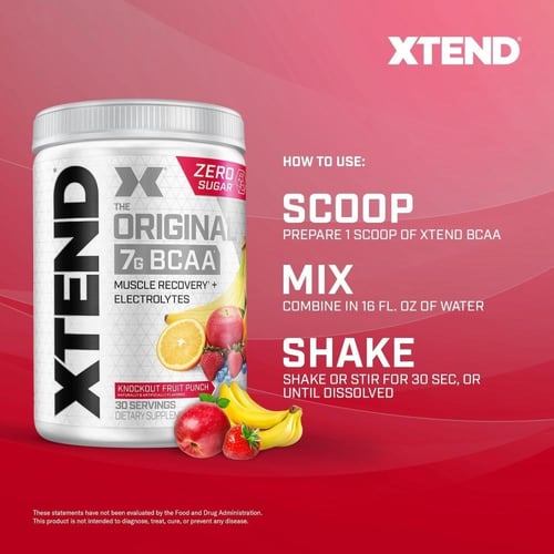 SCIVATION XTEND BCAA KNOCKOUT FRUIT PUNCH 30 SERV