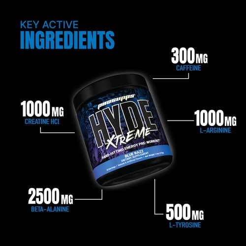 ProSupps Hyde Xtreme Hard-Hitting Energy - Blue Ra...