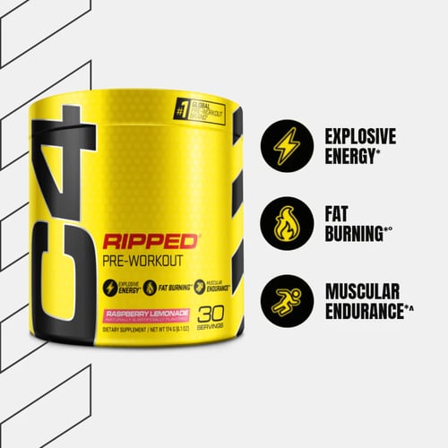 CELLUCOR C4 RIPPED ICE BLUE RAZZ 30 SERV