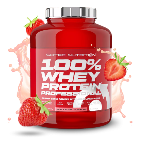 SCITEC 100% WHEY PROTEIN PROFESSIONAL STRAWBERRY 2...