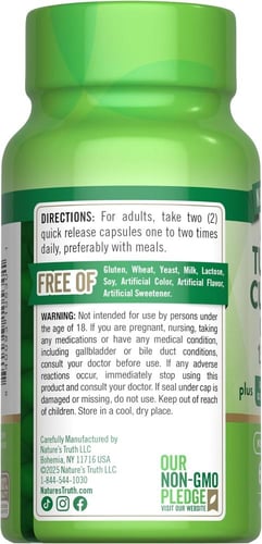 NATURES TRUTH TURM COMPLEX 1500MG 60CAP