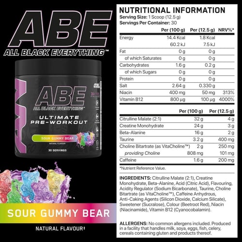 APPLIED ABE SOUR GUMMY BEAR 375G