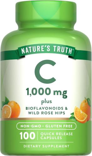 NATURES TRUTH C 1000MG BIOFLAV+RH 100CAP