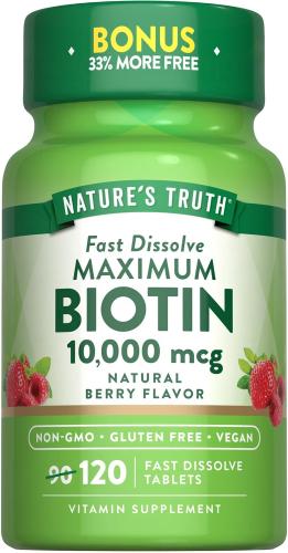 NATURES TRUTH BIOTIN 10000 MCG 120 TAB