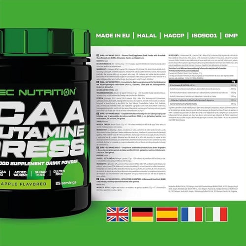 SCITEC BCAA+GLUTAMINE XPRESS APPLE 300G