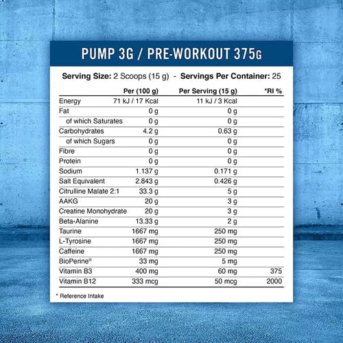 APPLIED PUMP 3G ICY BLUE RAZ 375G