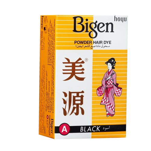 مسحوق مادة صبغ الشعر بيجن اسود