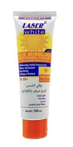 كريم واقي شمس و مبيض بالكولاجين ليز وايت بعامل حما...