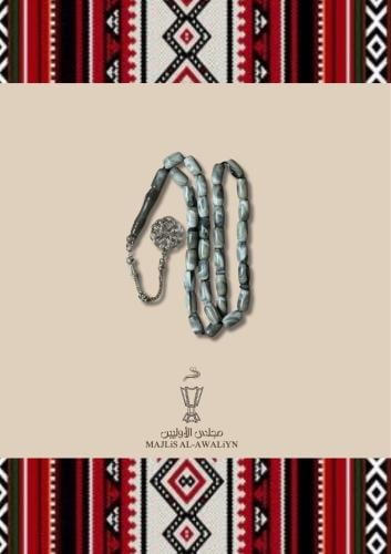 سبحه اكريليك رصاصي صدفي