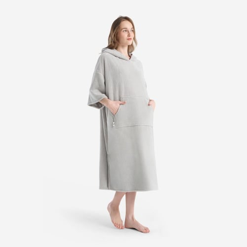 روب استحمام بونشو نسائي - رمادي