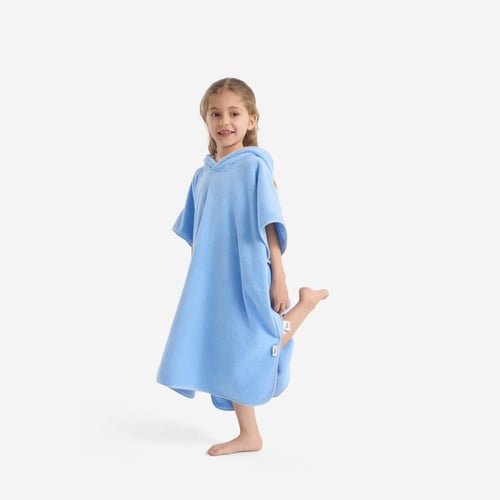 روب استحمام للأطفال هودينق تصميم قرش ازرق