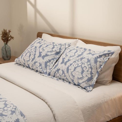 بوسك - طقم كويلت - بولي قطن - برتغالي - ازرق - نفر...