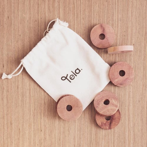 قطع خشب الأرز لخزانة الملابس – 10 قطع