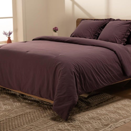 رومانتك - طقم مفرش 6 قطع - موف