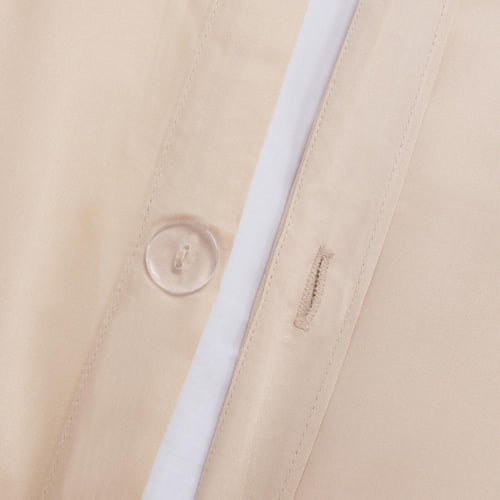 مفرش فندقي فاخر ١٠٠٪ الياف البامبو -بيج