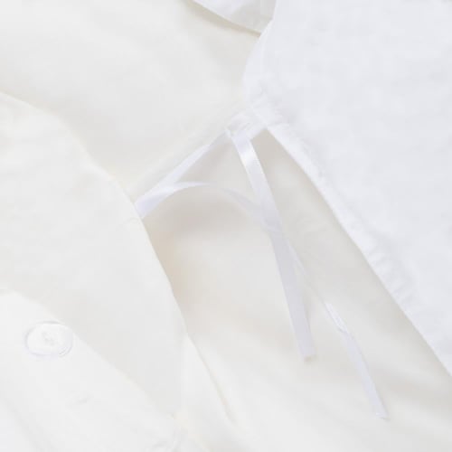 مفرش فندقي فاخر ١٠٠٪ الياف البامبو -ابيض