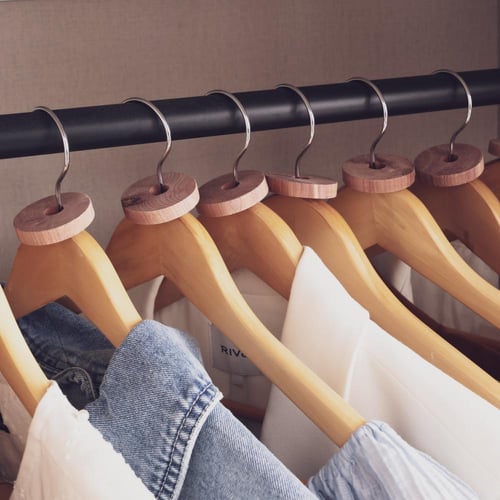 قطع خشب الأرز لخزانة الملابس – 10 قطع