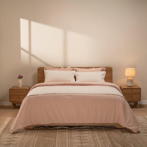 كاميليا - طقم كويلت - بولي قطن - برتغالي - نفرين