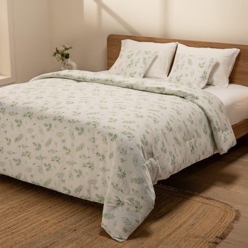 طقم سرير الاحلام السعيدة - قطن ساتين - أوراق الخري...