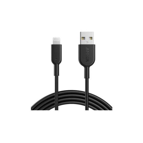 كيبل شحن USB ايفون انكر 1 متر أسود power Line
