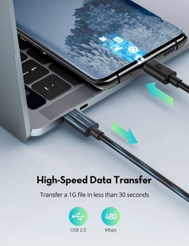 كيبل راف باور تايب سي الى ايفون 2 متر